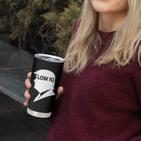 Low IQ Political Silhouette Profile Humor Tumbler Cup Satirical Politics Subtle Hate