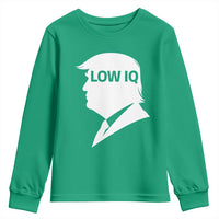 Low IQ Political Silhouette Profile Humor Youth Sweatshirt Satirical Politics Subtle Hate