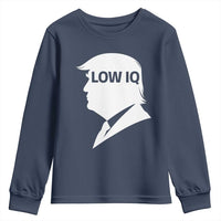 Low IQ Political Silhouette Profile Humor Youth Sweatshirt Satirical Politics Subtle Hate
