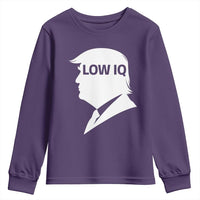 Low IQ Political Silhouette Profile Humor Youth Sweatshirt Satirical Politics Subtle Hate
