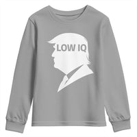 Low IQ Political Silhouette Profile Humor Youth Sweatshirt Satirical Politics Subtle Hate