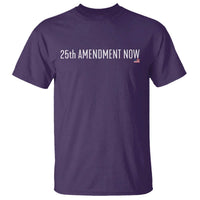 25th Amendment Now Minimalist Typography Graphic T Shirt Political Satire Patriotic American Flag