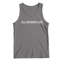 25th Amendment Now Minimalist Typography Graphic Tank Top Political Satire Patriotic American Flag