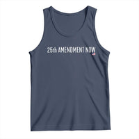 25th Amendment Now Minimalist Typography Graphic Tank Top Political Satire Patriotic American Flag