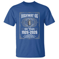 Historic Mother Road Highway 66 T Shirt Centennial 1926-2026 Classic Gas Pump Filigree Graphic