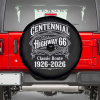 America Highway 66 Centennial 1926-2026 Classic Route Spare Tire Cover Vintage The Mother Road Victorian Filigree Graphic
