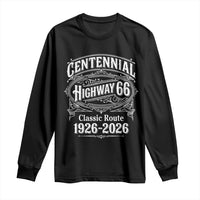 America Highway 66 Centennial 1926-2026 Classic Route Long Sleeve Shirt Vintage The Mother Road Victorian Filigree Graphic