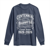 America Highway 66 Centennial 1926-2026 Classic Route Long Sleeve Shirt Vintage The Mother Road Victorian Filigree Graphic
