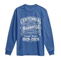 America Highway 66 Centennial 1926-2026 Classic Route Long Sleeve Shirt Vintage The Mother Road Victorian Filigree Graphic