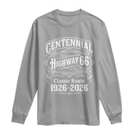 America Highway 66 Centennial 1926-2026 Classic Route Long Sleeve Shirt Vintage The Mother Road Victorian Filigree Graphic