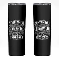 America Highway 66 Centennial 1926-2026 Classic Route Skinny Tumbler Vintage The Mother Road Victorian Filigree Graphic