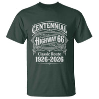 America Highway 66 Centennial 1926-2026 Classic Route T Shirt Vintage The Mother Road Victorian Filigree Graphic