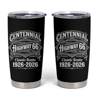 America Highway 66 Centennial 1926-2026 Classic Route Tumbler Cup Vintage The Mother Road Victorian Filigree Graphic