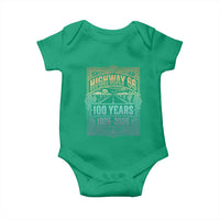 America Highway 66 100 Years Centennial 1926-2026 Baby Onesie Retro Desert Horizon The Mother Road Colorful Graphic