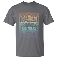 America Highway 66 100 Years Centennial 1926-2026 T Shirt Retro Desert Horizon The Mother Road Colorful Graphic