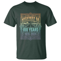 America Highway 66 100 Years Centennial 1926-2026 T Shirt Retro Desert Horizon The Mother Road Colorful Graphic