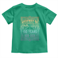 America Highway 66 100 Years Centennial 1926-2026 Toddler T Shirt Retro Desert Horizon The Mother Road Colorful Graphic