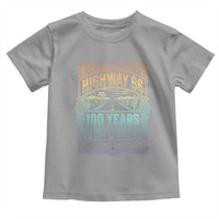 America Highway 66 100 Years Centennial 1926-2026 Toddler T Shirt Retro Desert Horizon The Mother Road Colorful Graphic