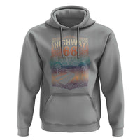 Highway 66 100 Years of the Mother Road Hoodie Centennial 1926-2026 Desert Oasis Retro Rainbow Graphic