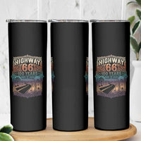 Highway 66 100 Years of the Mother Road Skinny Tumbler Centennial 1926-2026 Desert Oasis Retro Rainbow Graphic