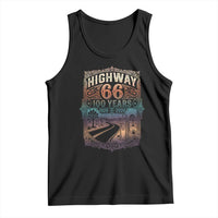 Highway 66 100 Years of the Mother Road Tank Top Centennial 1926-2026 Desert Oasis Retro Rainbow Graphic