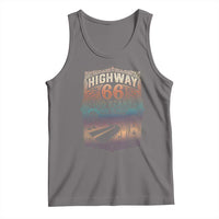 Highway 66 100 Years of the Mother Road Tank Top Centennial 1926-2026 Desert Oasis Retro Rainbow Graphic
