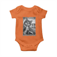 Funny Road Trip Cat Selfie with Highway 66 Baby Onesie Centennial 1926-2026 Historic Highway Humor