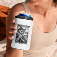 Funny Road Trip Cat Selfie with Highway 66 4 in 1 Can Cooler Tumbler Centennial 1926-2026 Historic Highway Humor