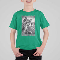 Funny Road Trip Cat Selfie with Highway 66 T Shirt For Kid Centennial 1926-2026 Historic Highway Humor