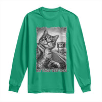 Funny Road Trip Cat Selfie with Highway 66 Long Sleeve Shirt Centennial 1926-2026 Historic Highway Humor