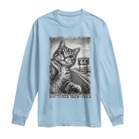 Funny Road Trip Cat Selfie with Highway 66 Long Sleeve Shirt Centennial 1926-2026 Historic Highway Humor