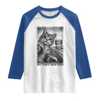 Funny Road Trip Cat Selfie with Highway 66 Raglan Shirt Centennial 1926-2026 Historic Highway Humor