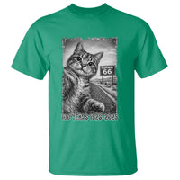 Funny Road Trip Cat Selfie with Highway 66 T Shirt Centennial 1926-2026 Historic Highway Humor