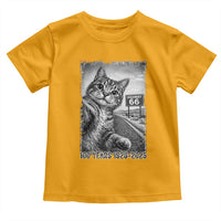 Funny Road Trip Cat Selfie with Highway 66 Toddler T Shirt Centennial 1926-2026 Historic Highway Humor