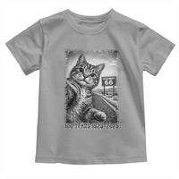 Funny Road Trip Cat Selfie with Highway 66 Toddler T Shirt Centennial 1926-2026 Historic Highway Humor