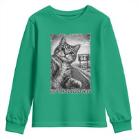 Funny Road Trip Cat Selfie with Highway 66 Youth Sweatshirt Centennial 1926-2026 Historic Highway Humor