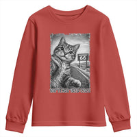 Funny Road Trip Cat Selfie with Highway 66 Youth Sweatshirt Centennial 1926-2026 Historic Highway Humor