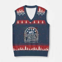 Proud Descendant American Revolution V-Neck Knit Sweater Vest 1775 to 1783 Patriotic Heritage - Wonder Print Shop