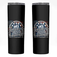 Proud Descendant American Revolution Skinny Tumbler 1775 to 1783 Patriotic Heritage - Wonder Print Shop
