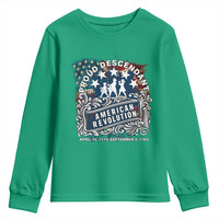 Proud Descendant American Revolution Youth Sweatshirt 1775 to 1783 Patriotic Heritage - Wonder Print Shop