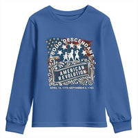 Proud Descendant American Revolution Youth Sweatshirt 1775 to 1783 Patriotic Heritage - Wonder Print Shop