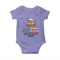 Patriotic Bald Eagle Baby Onesie How Free Are You Tonight 4th of July