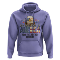 Patriotic Bald Eagle Hoodie How Free Are You Tonight 4th of July
