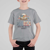 Patriotic Bald Eagle T Shirt For Kid How Free Are You Tonight 4th of July