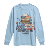 Patriotic Bald Eagle Long Sleeve Shirt How Free Are You Tonight 4th of July