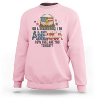 Patriotic Bald Eagle Sweatshirt How Free Are You Tonight 4th of July