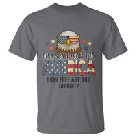 Patriotic Bald Eagle T Shirt How Free Are You Tonight 4th of July