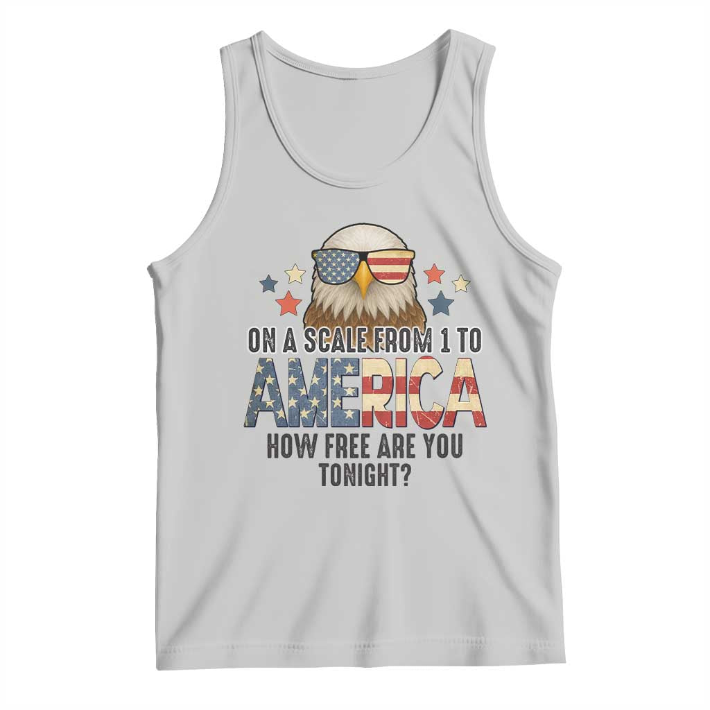 Patriotic Bald Eagle Tank Top How Free Are You Tonight 4th of July