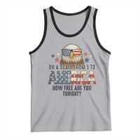 Patriotic Bald Eagle Tank Top How Free Are You Tonight 4th of July