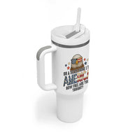 Patriotic Bald Eagle Tumbler With Handle How Free Are You Tonight 4th of July